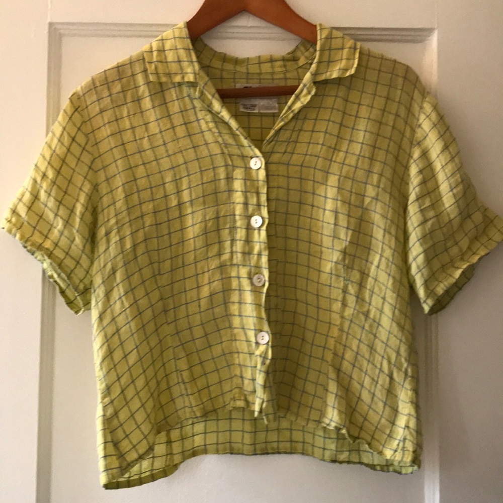 FLAX linen button down - small